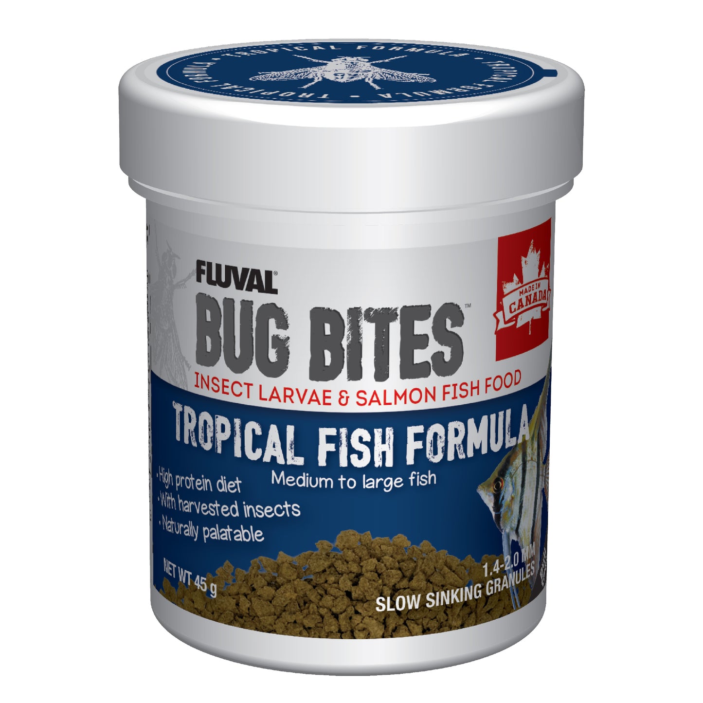 Fluval Bug Bites Tropical Formula 45g