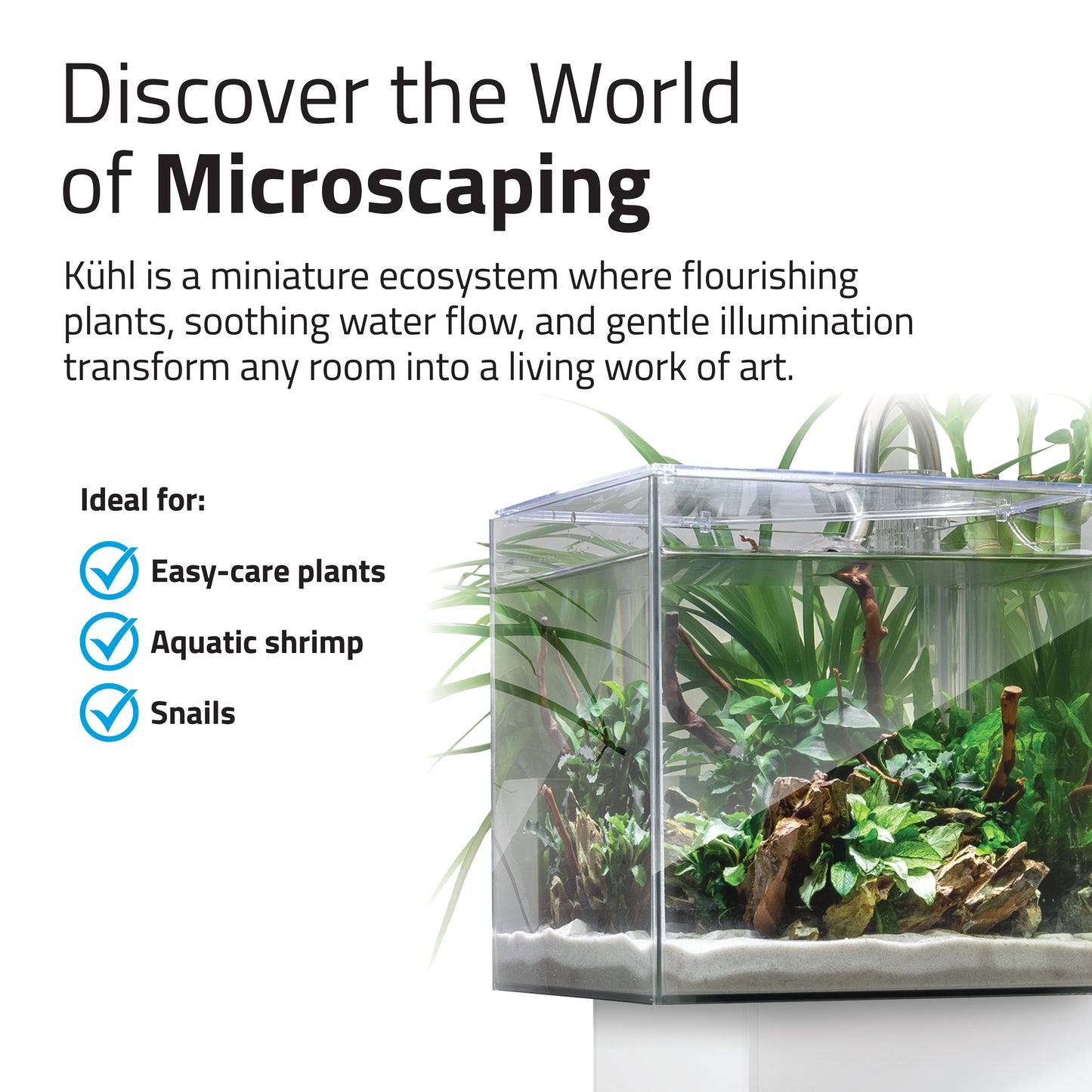 Fluval Kühl Microscaping Kit - White - 8L (2.1 US Gal)