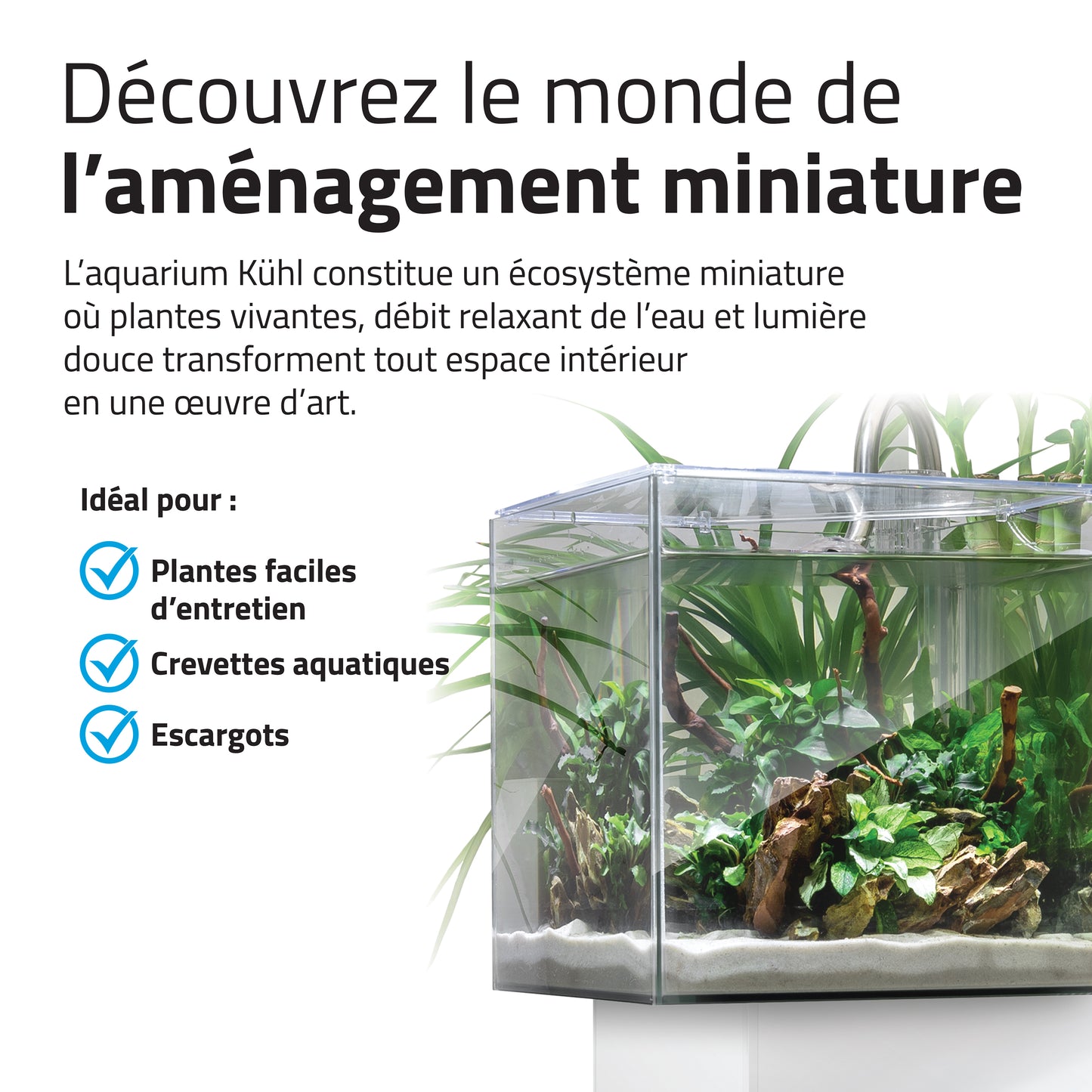 Fluval Kühl Microscaping Kit - White - 8L (2.1 US Gal)