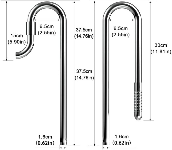 Lily Pipe 16/22mm Stainless