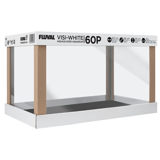 Fluval Visi-White 60P Aquarium Tank - 20.6 US Gal / 78 L