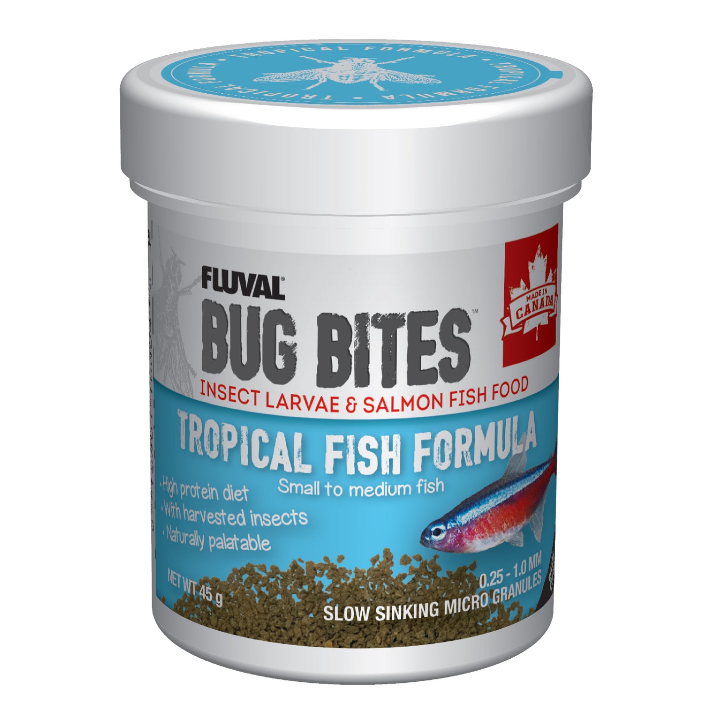 Fluval Bug Bites Tropical Formula 45g