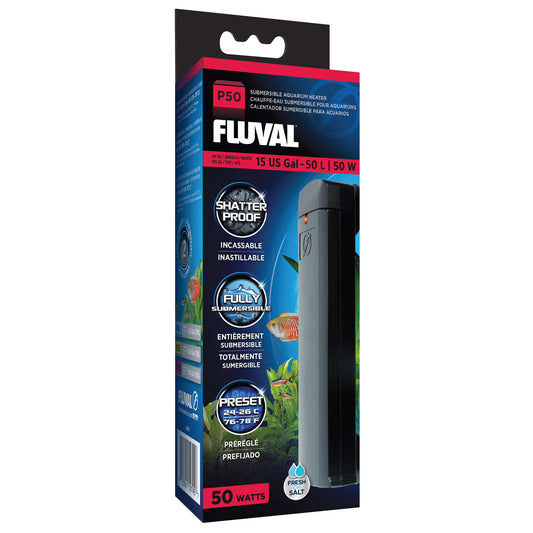 Fluval P50 Submersible Aquarium Heater - 50 W