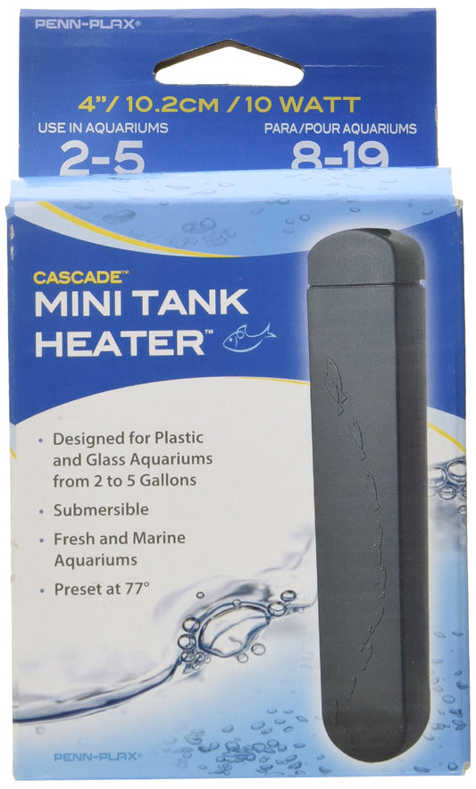 Penn Plax Plastic Safe Aquarium Heater 4 inch 10 w