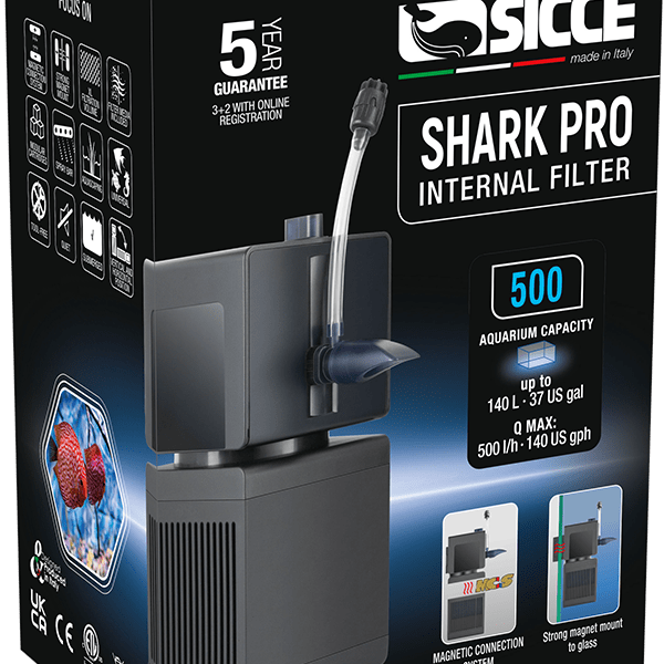 Sicce Shark Pro 500 Internal Filter, up to 140L/37gal